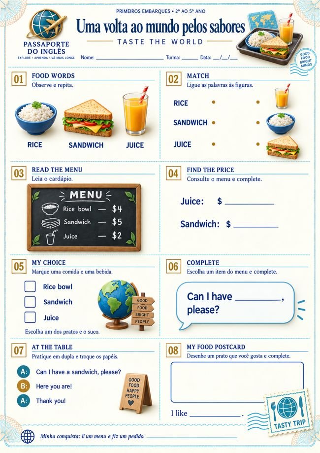 Amostra: Uma volta ao mundo pelos sabores